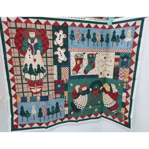 Quilt Kit "Christmas Angels Flying High" by Leslie Beck 2 Panels & 8 corner pcs - Picture 1 of 4